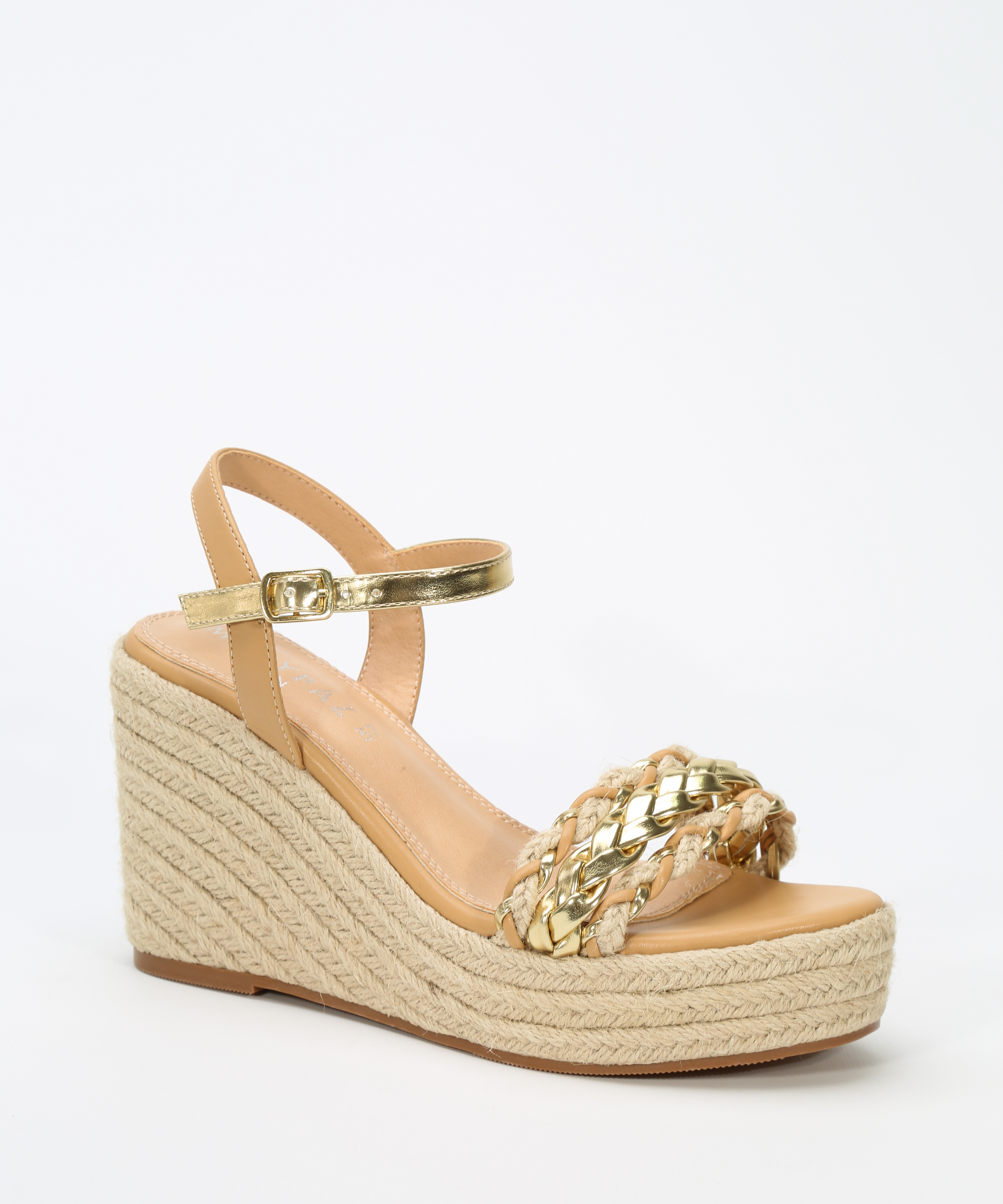 Sandalias cuñas esparto trenzadas  image number null